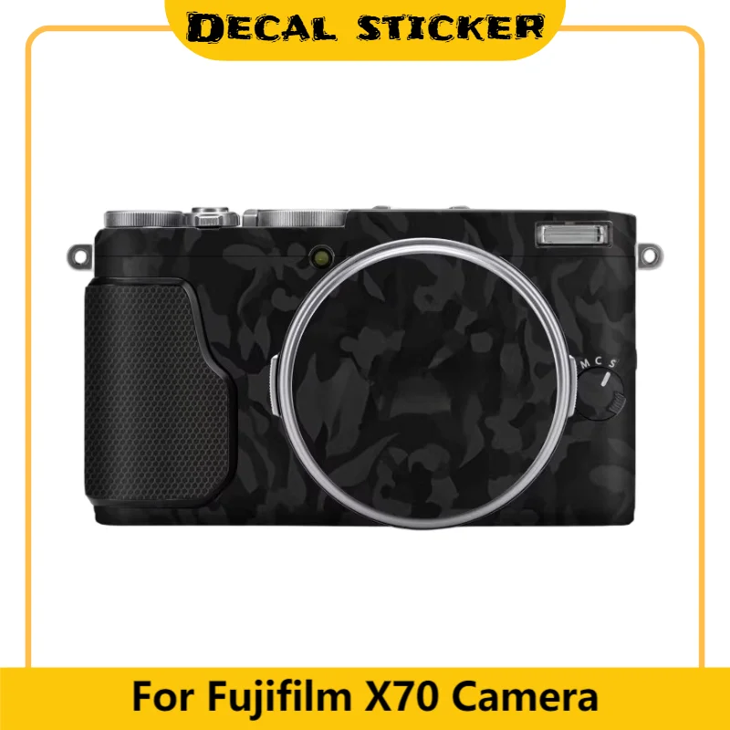 Adesivo para câmera fujifilm x70, capa protetora anti-arranhões, película protetora para câmera fuji x 70