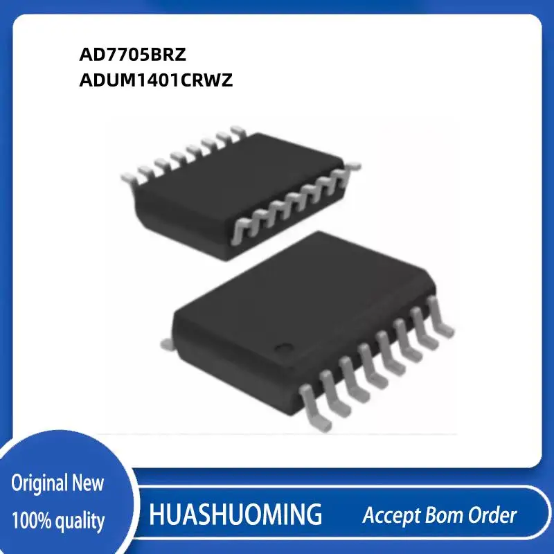 10Pcs/Lot   New  AD7705BRZ   AD7705BR  AD7705 7705  ADUM1401CRWZ   ADUM1401CRW  ADUM1401C ADUM1401 1401  SOP-16