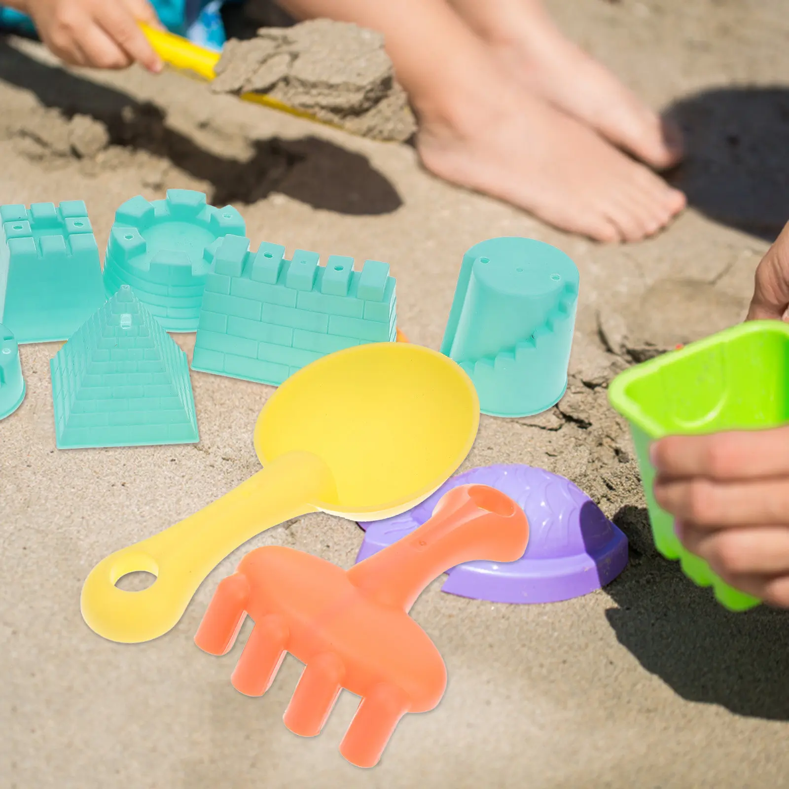 

1Set Children Beach Castle Sand Digging Playset Portable Outdoor Activity for Kids Hand Coordination Sand Toys