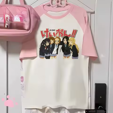 K-on t-shirts women comic t shirt female designer funny graphic clothes