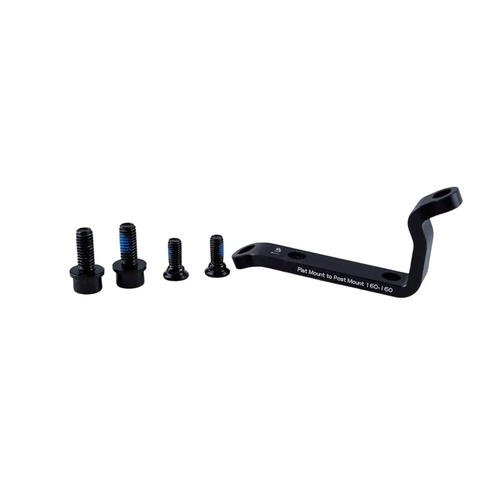 Schwarz / 140 mm / 160 mm Post-Mount-zu-Flat-Mount-Bremsadapter für Mountainbike, direkte Umrüstung, Aluminiumhalterung, Fahrradteile
