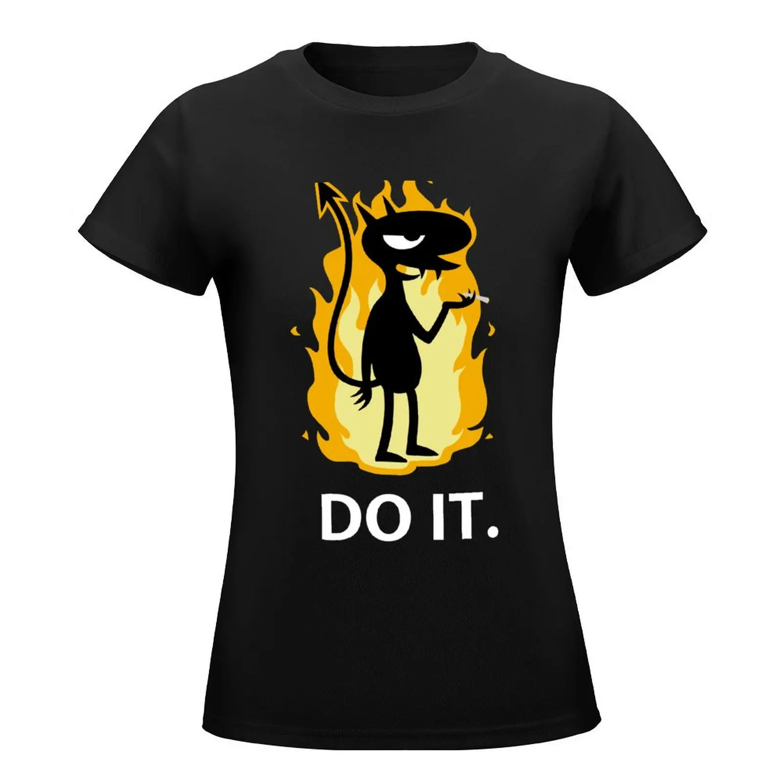 Lucy - DO IT! T-Shirt graphics Short sleeve tee Top Women