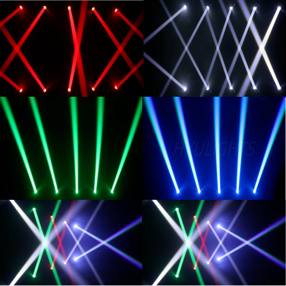 2 قطعة 90 واط LED شعاع تتحرك رئيس ضوء RGBW 4in1 سطوع أفضل مع DMX ، دعم الصوت المنشط والوضع التلقائي لقضبان الديسكو #6