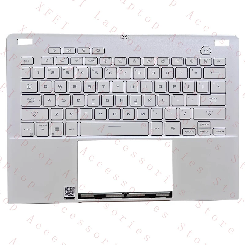 

Подставка для рук (палмрест) US с клавиатурой, белая, для ASUS TUF Gaming A14 FA401 FA401W
