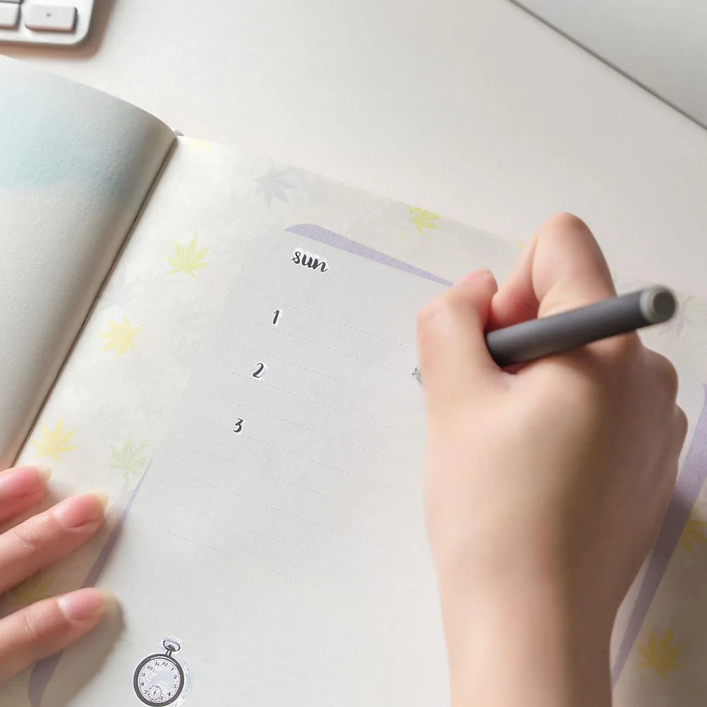 

4pcs Diy Calendar Stamps Silicone Stampers For Scrapbook Photo Album Paper Cards Making Craft Projects Transparent Stamps