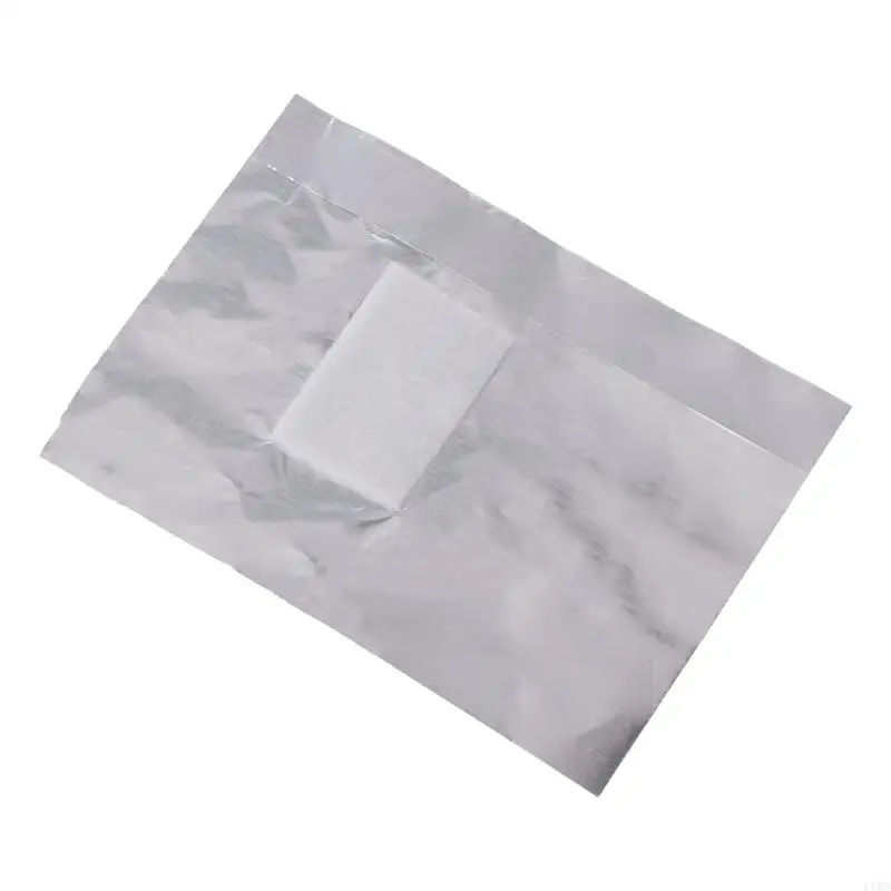 L8RD 50 Aluminiumfolie Art Soak Off Acryl Gel Polish Wraps Remover