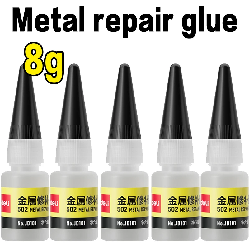 Deli 502 Professionele sterkte superlijm Snelle cyanoacrylaatlijm Hardware Metaal Auto's Hout Ambachten Hobby's Directe hechting