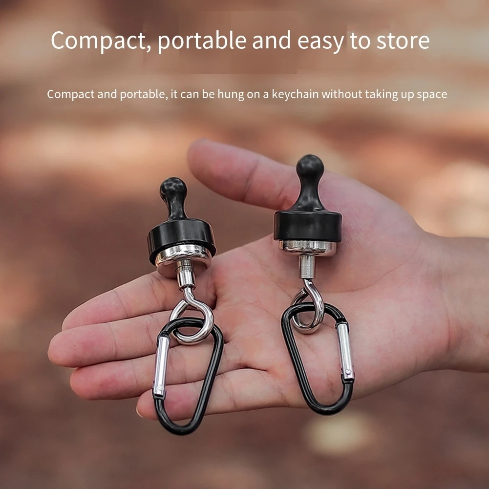 Camping Accessories Black Camping Gear D Ring Carabiner Attachment Camping Gear 60g Weight Large 30mm Diameter