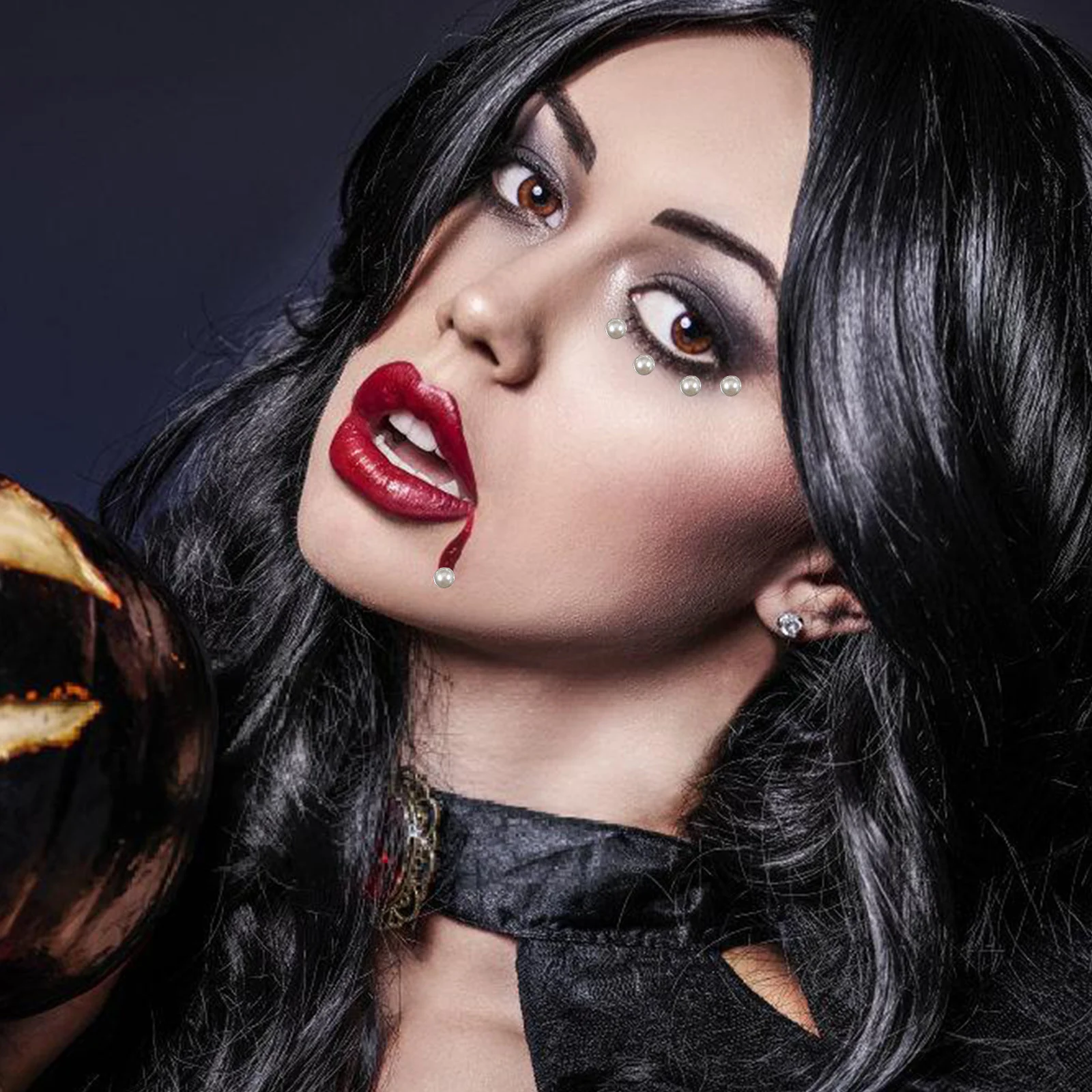 4 Sheets Stick Pearl Sticker Scrapbook Stickers Flat Back Pearls for Crafting Hair