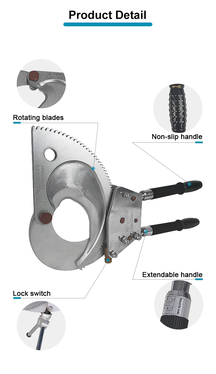 

Standard Ratchet Cutter Steel Hand Cutting Scissors for Construction Metal Wire Steel Bar Cutting