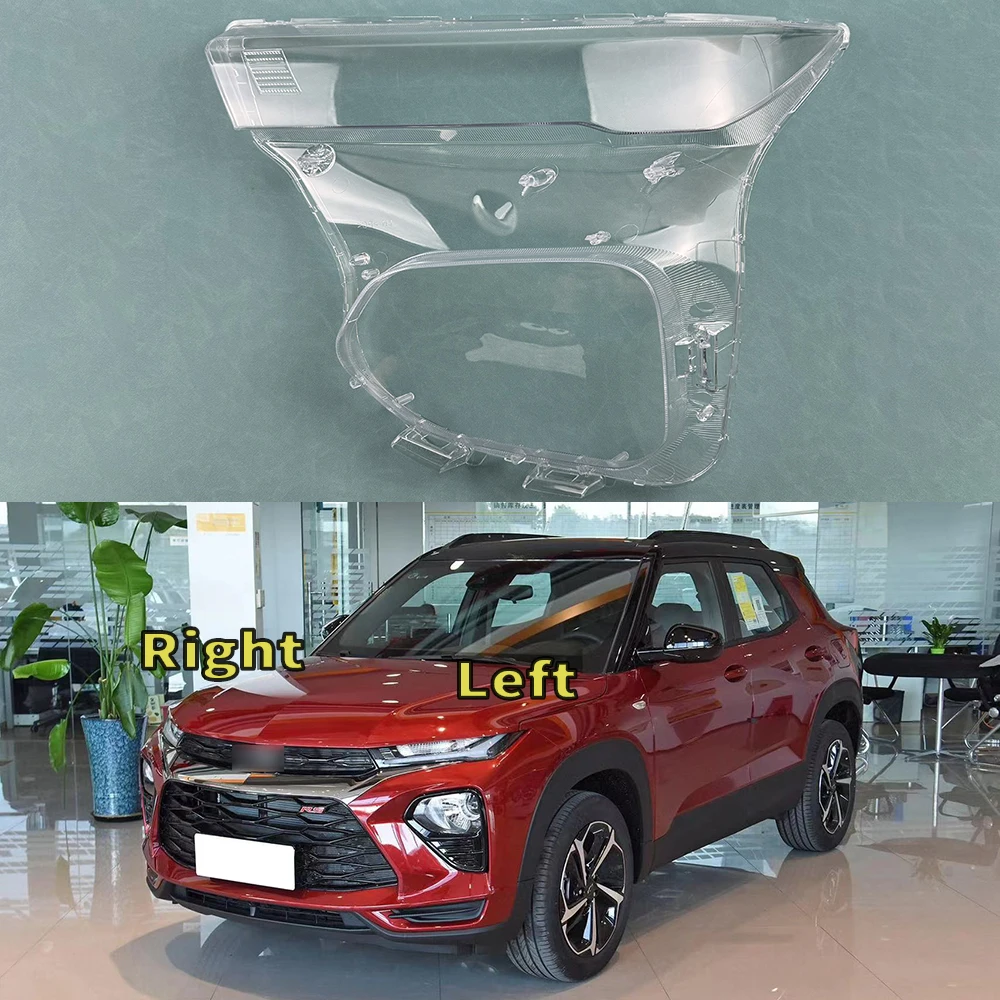 For Chevrolet Trailblazer 2019-2023 Front Headlight Cover Transparent Lampshade Lamp Lens Headlamp Shell Plexiglass