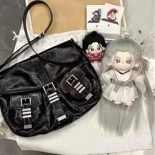 

Японский панк-стиль, крутые сумки из искусственной кожи с несколькими карманами, большая вместительная сумка для хранения, сумки через плечо, женские сумки