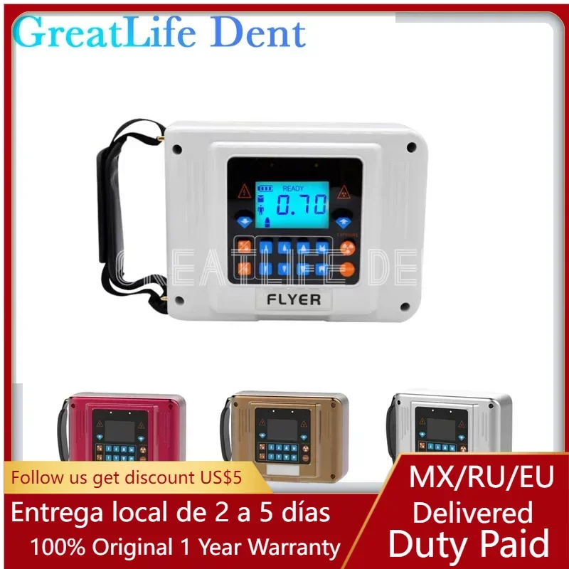 

GreatLife Dent Dental Hyperlight Mini Portable X-ray Machine Compatible Digital Radiovisiograph X Ray With Rvg Sensor Film Image