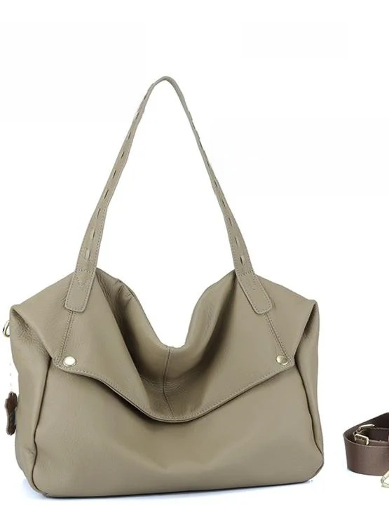 

Новая большая кожаная сумка-тоут Sle, женская сумка-тоут из воловьей кожи с верхним слоем, мягкая повседневная сумка через плечо