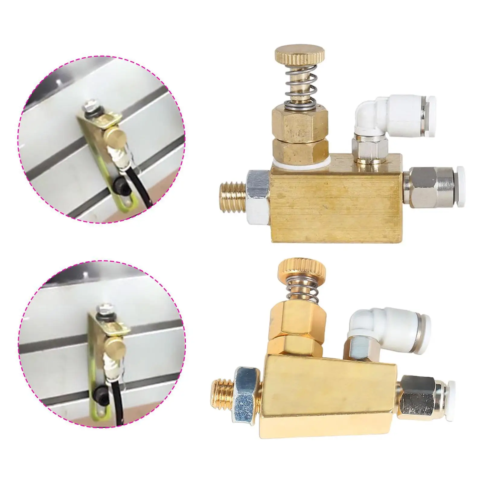 

Edge Banding Machine Air Atomizing Nozzle Brass Adjustable Fine Mist Sprayer Nozzle Replacement Part for Factory