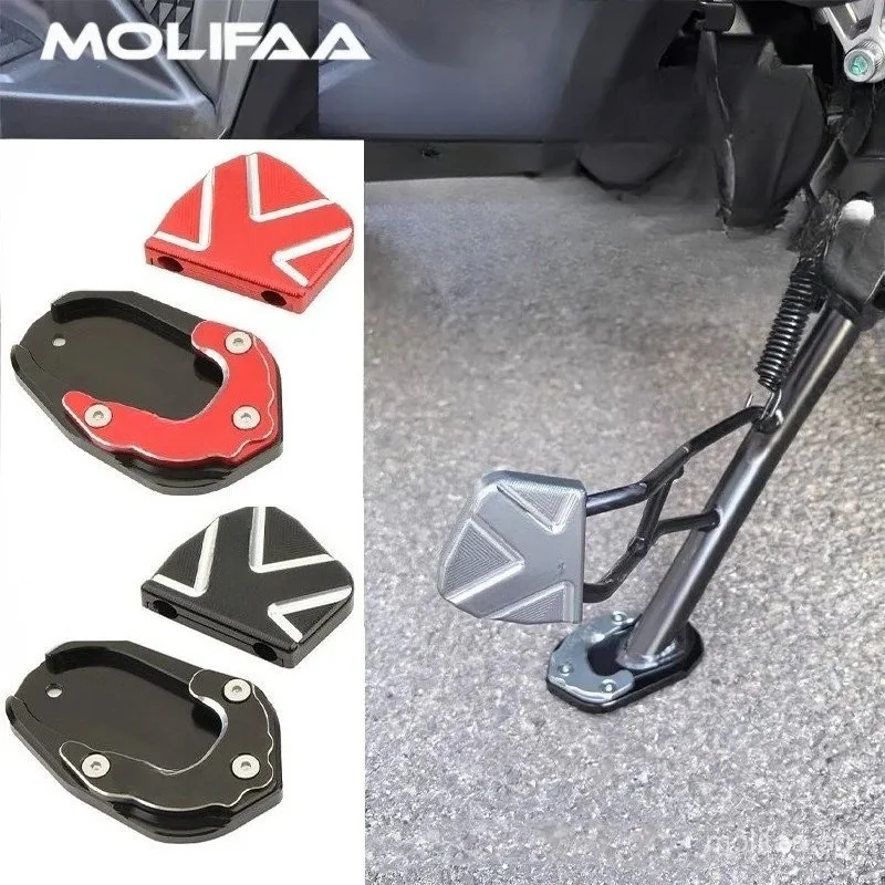 

Алюминиевая боковая подставка для мотоцикла с ЧПУ, увеличительная пластина для SYM ADXTG 400, увеличительная боковая подставка для ног, аксессуары