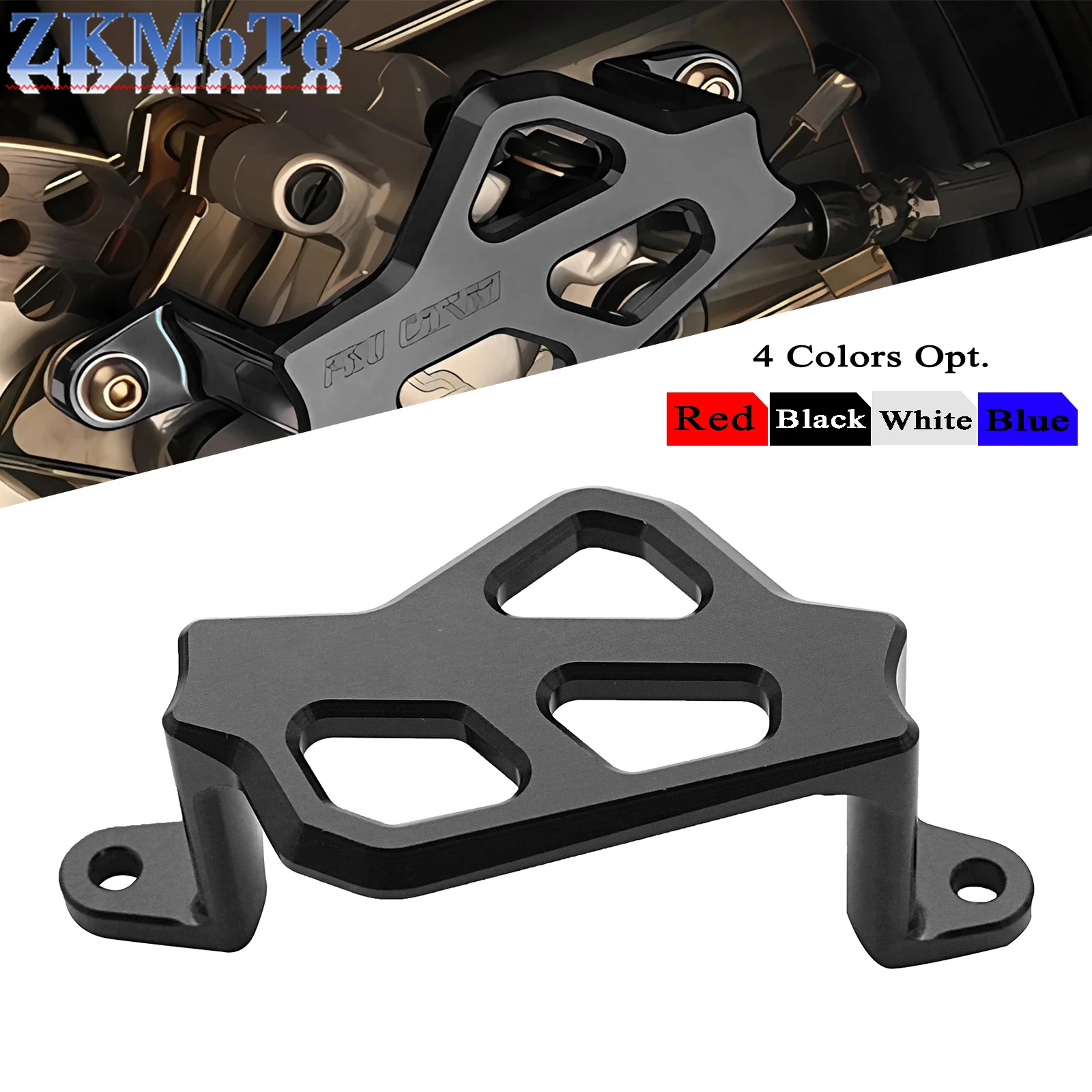 CNC Rear Brake Caliper Guard Protector Cover For Yamaha YZ125 YZ250 YZ125X YZ250X YZ250F YZ450F YZ250FX YZ450F 2021-2024 Parts