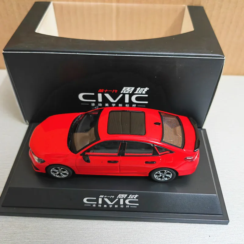 1:43 Honda Civic 2025 Alloy Sports Car Model Diecasts Metal Off-road Vehicles Car Model High Simulation Kids Toy Gift Decoration