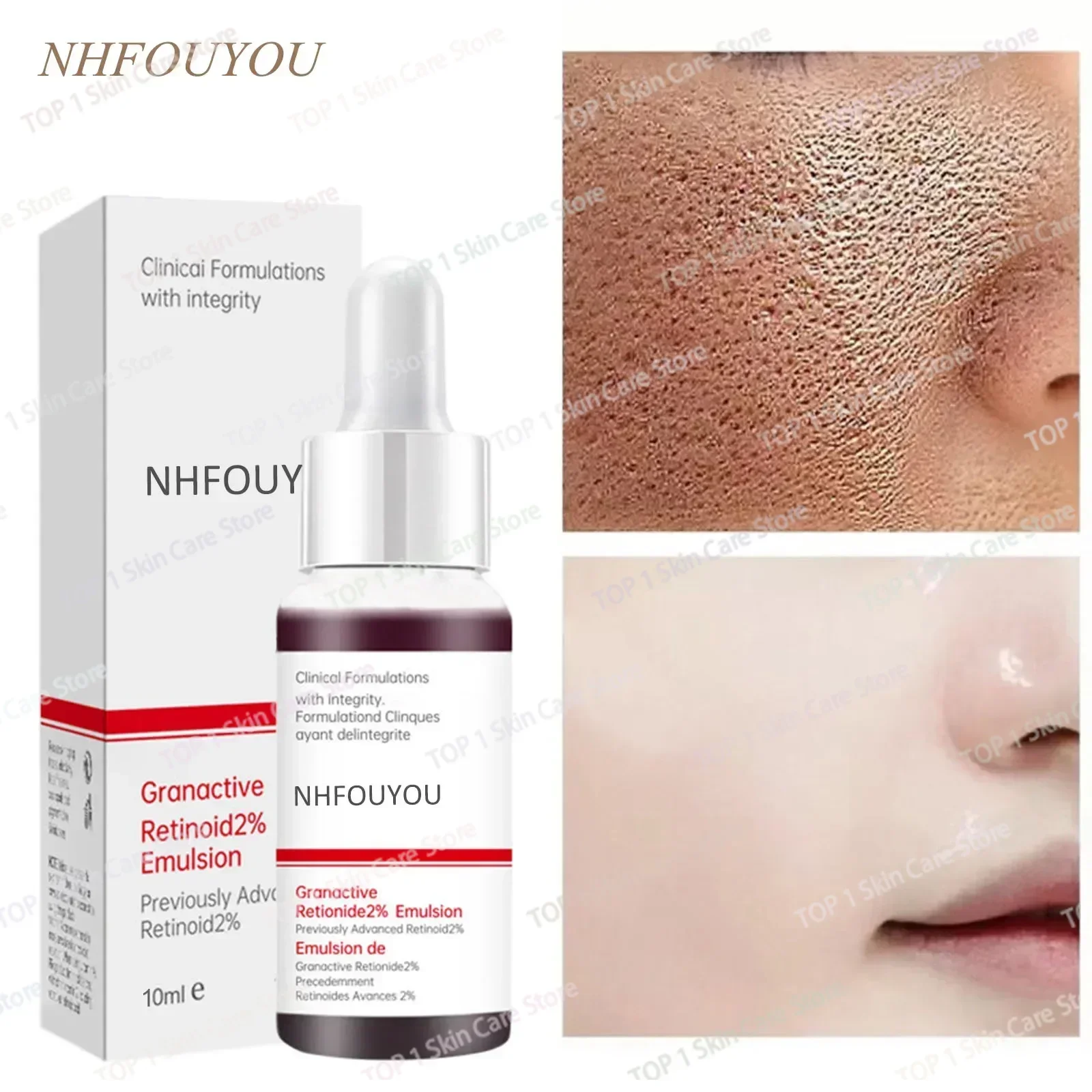 

Lactobionic Acid Pore Shrink Face Serum Hyaluronic Acid Moisturizing Nourish Smooth Pores Repair Essence Firm Korean Cosmetics