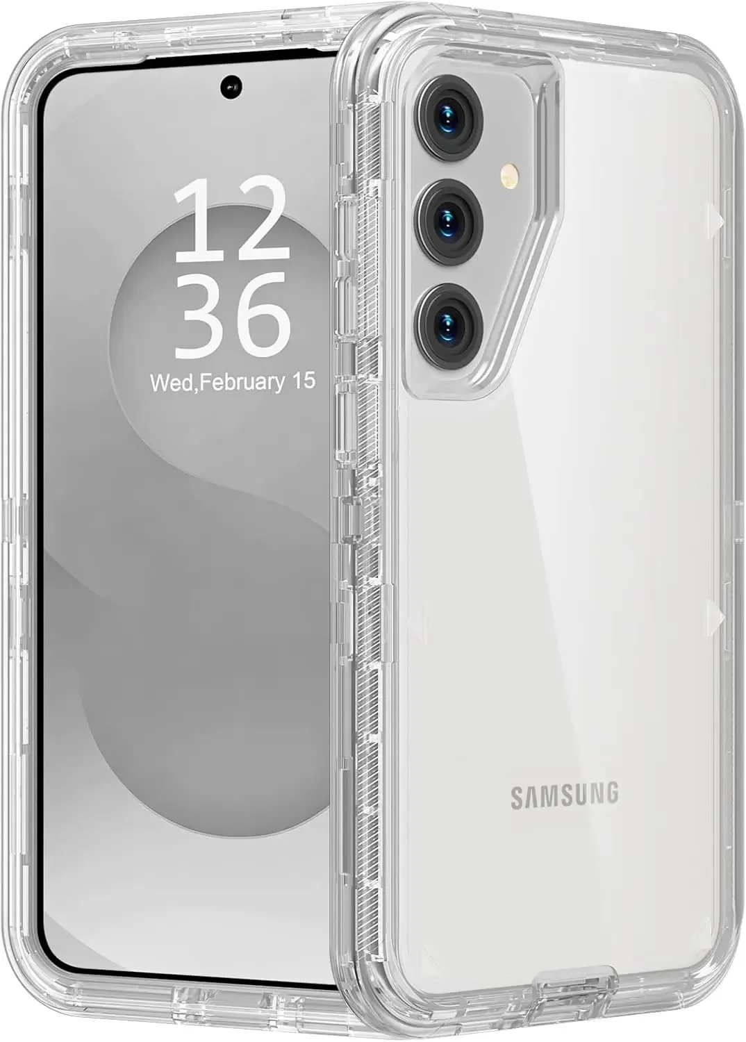 3in1 Military Heavy Duty stoßfeste klare Hülle für Samsung Galaxy S25 S24 S23 S22 S21 Ultra S8 S9 S10 PLUS Note 20 10 9 8 Cover
