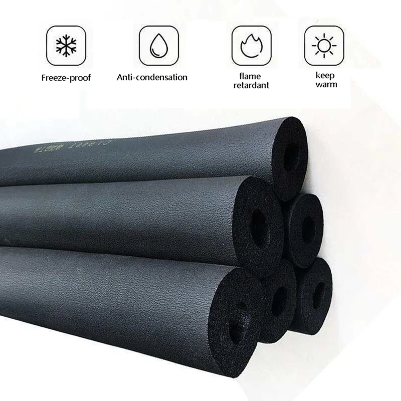 6-60MM Rubber Sponge Tube Air Conditioner Solar Water Heater Water Pipe Sleeve 1.8m Thermal Insulation Thermal Insulation Pipe