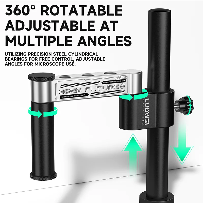LUOWEI LW-GK01 Microscope Stand Multiple Plating Wear Resistance and Corrosion Resistance for Microscope Holder Microscope Kits