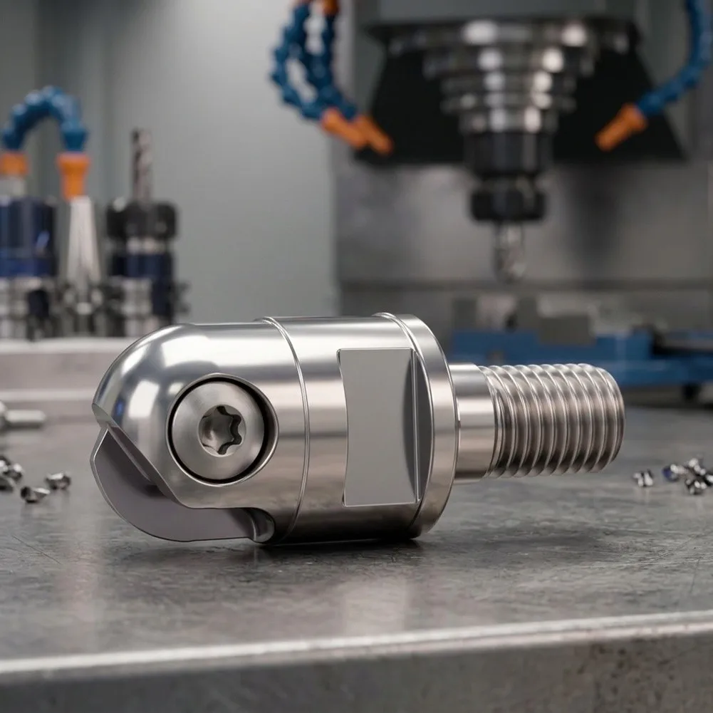 Modular Screw-On Ball Nose Milling Head ZDFG Series ABPF10-M5 for Reliable Performance in Production Environments