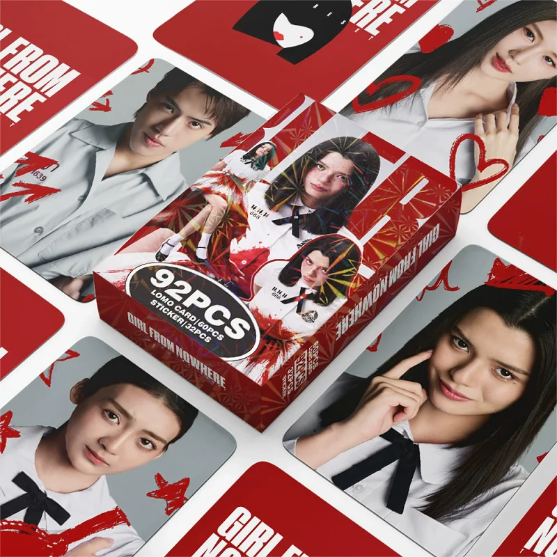 

92PCS Thai Drama Girl From Nowhere Reborn Photo Cards With Cute Stickers Nanno LOMO Cards Fans Collection Decor Gift