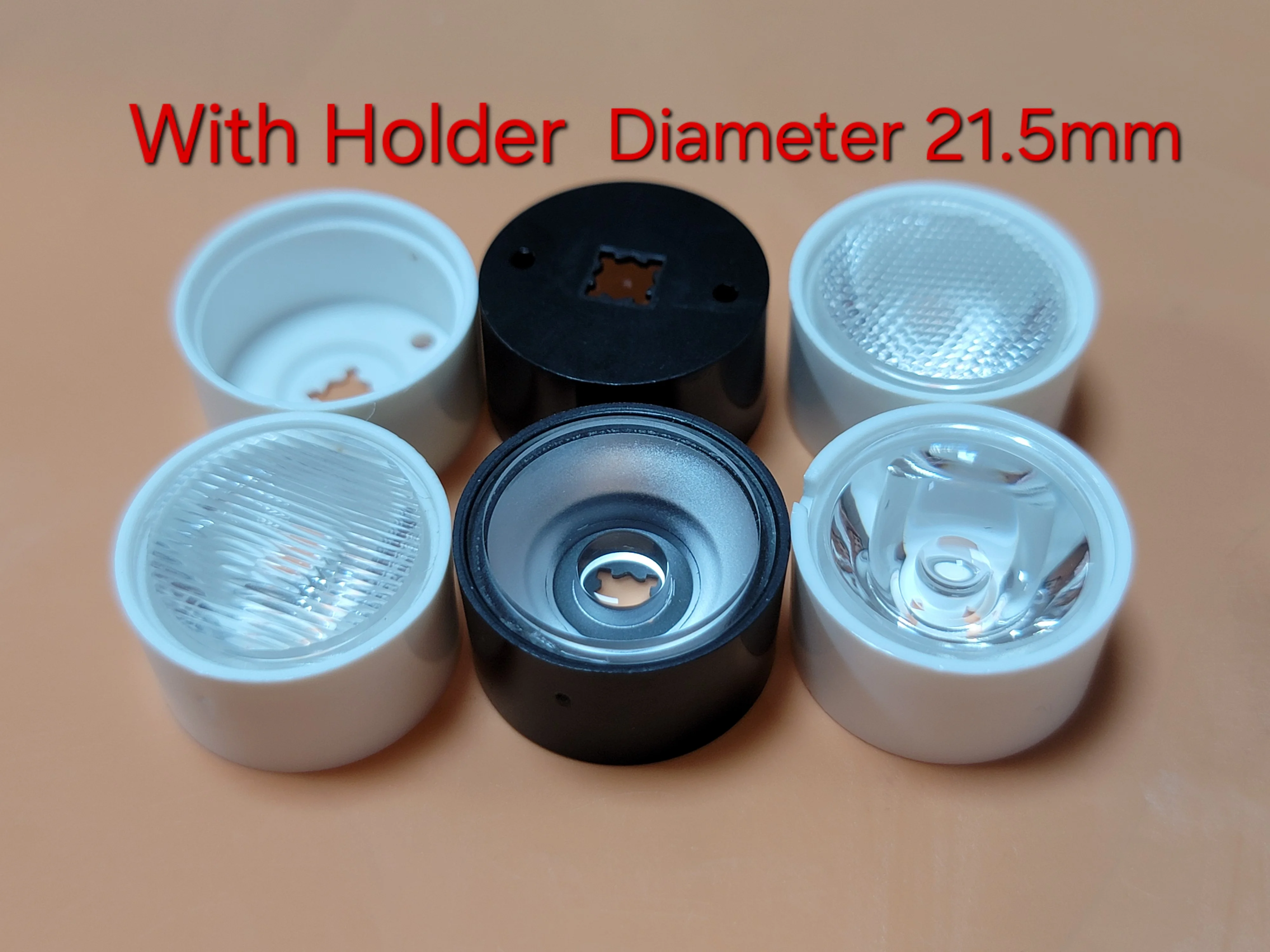 SST20 XBD XPE2 XPG2 LED Lens With holder Diameter 21.5mm x 11.5mm or Alone lens 19.7mm 2525 3030 3535 smd lens