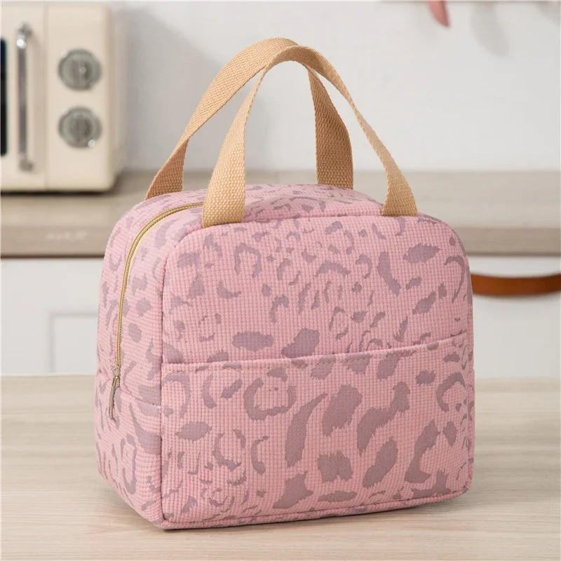 Patterned Bento Bag Dacron Thickened Insulation Waterproof Durable Lightweight Lunch Box