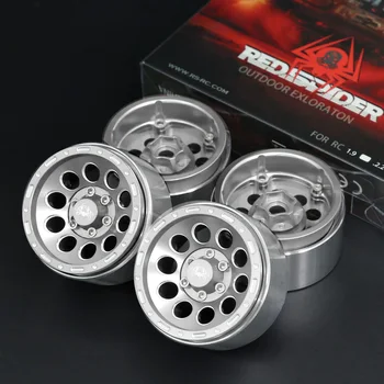 RED SPIDER 4 szt. Metalowe felgi Beadlock 1.9 cala 56x30mm do samochodów RC Crawler 1/10 Axial SCX10 TRX4 TRX6 Redcat Gen8 D110 Tamiya