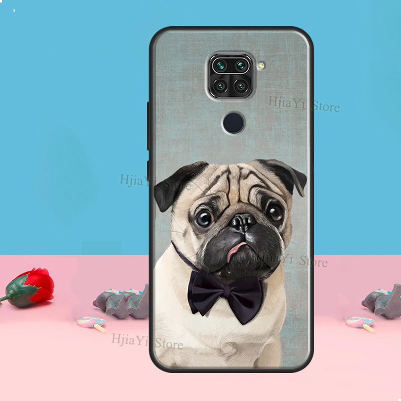 Pug Dog Case For Redmi Note 8 9 10 11 12 Pro Plus 10S 11S 12S Cover For Redmi 9C 10A 10C 12C Coque