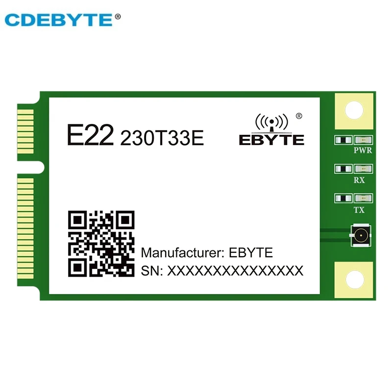 Wireless LoRa Spread Spectrum CDEBYTE E22-230T33E MINI PCI-e Standard Interface UART/RS485/RS232/USB 33dBm Distance 16KM