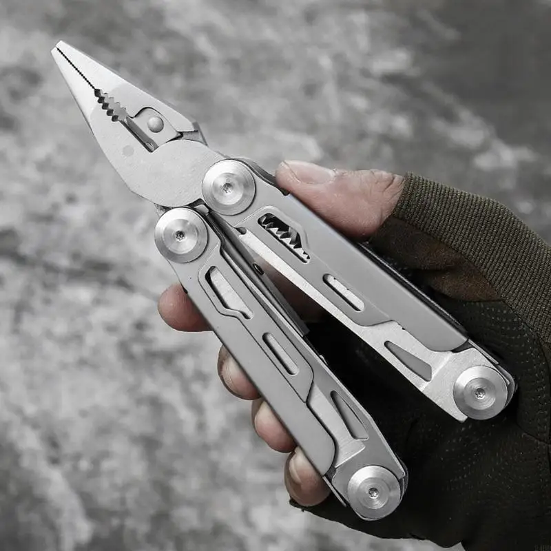 

Portable Multifunctional Cutter Pliers Stainless Steel Tool Suitable for Outdoor Activity Camping Hiking and Survival 24BD