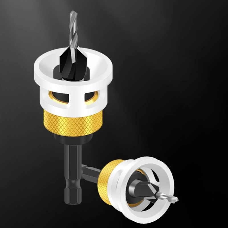 DIYer Home Project Countersink เจาะ Bit,งานไม้แบบปรับได้ เครื่องมือ สำหรับ Woodworkers Hobbyists ตำแหน่งสกรูที่แม่นยำ