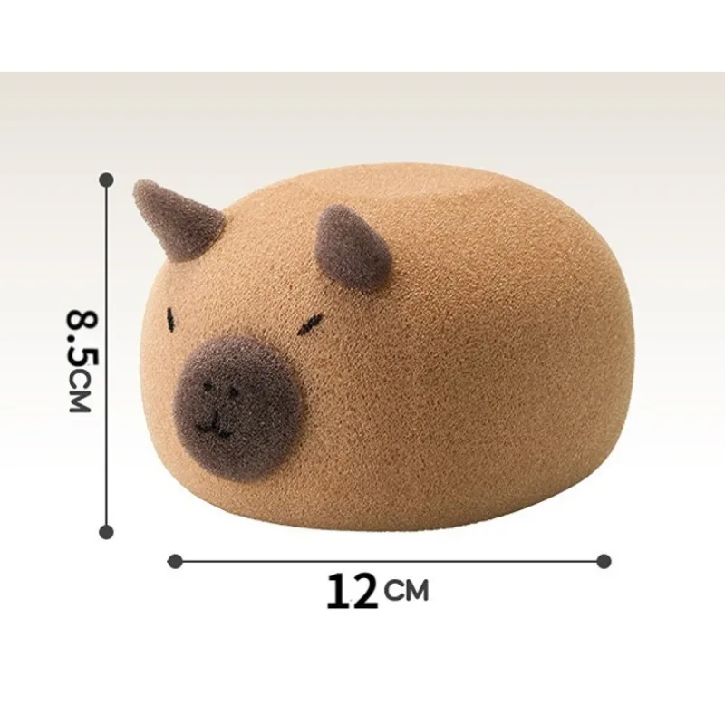 Cute Kapibala Bath Ball Soft Sponge, Bathroom Face Wash Rubbing Wiping Sponge Shower Body Cleaning Accessories