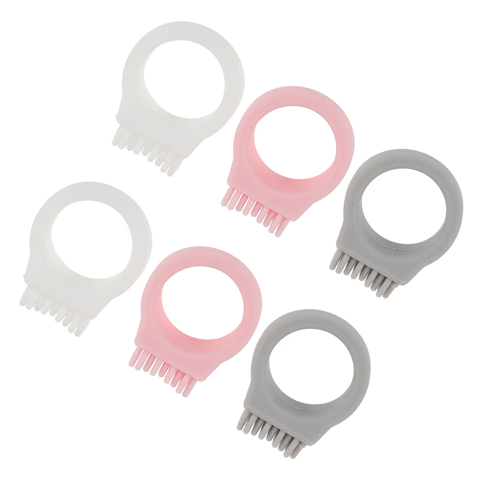 6 Pcs Portable Toothbrush Compact Mini Traveler Use Food Grade Silicone Small Toothbrushes