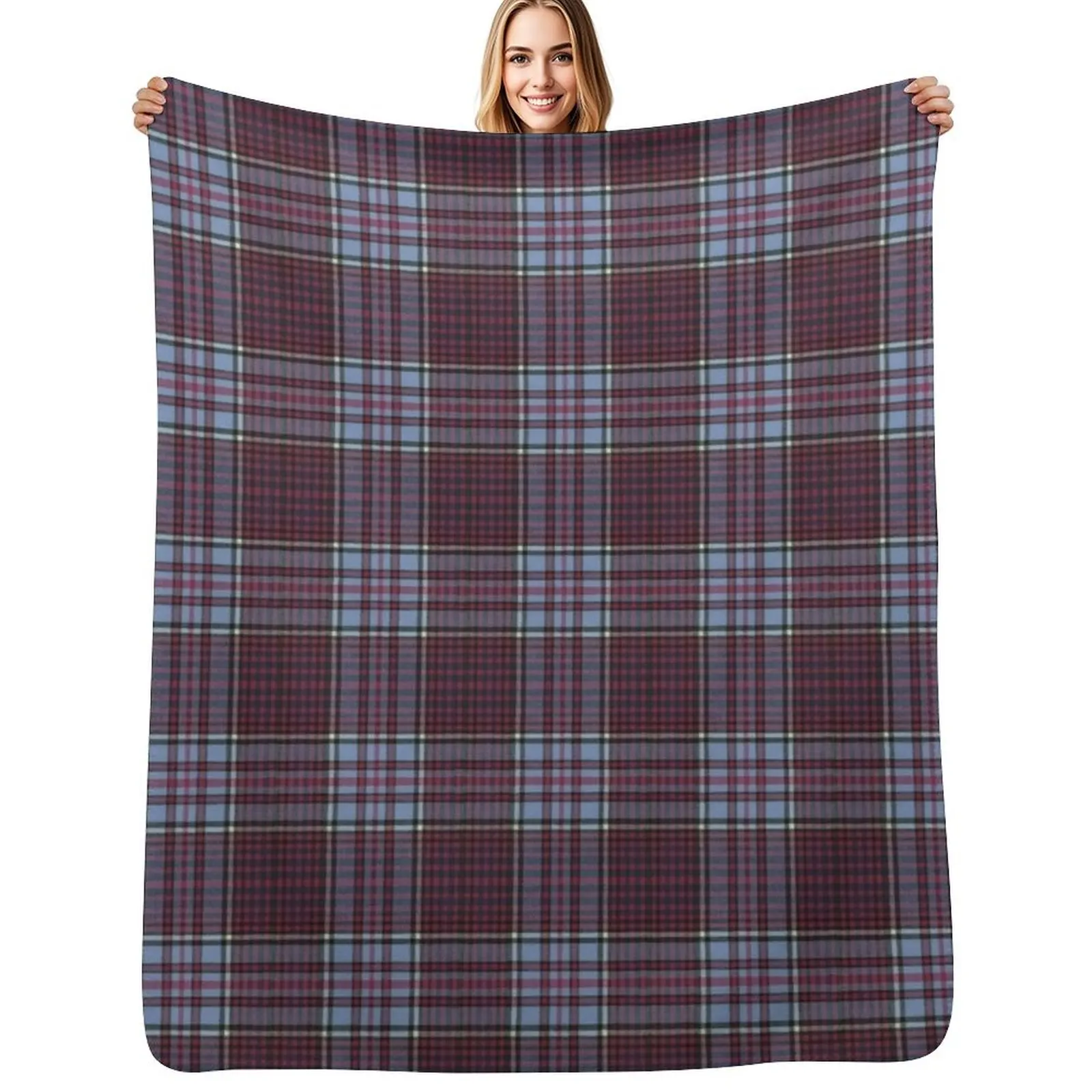 

Royal Canadian Air Force Tartan Throw Blanket Sofa Throw Retros manga For Baby Blankets