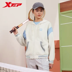 Xtep Knitted Hooded For Women  Spring Soft Leisure Durability Coat Comfortable Trendy Fashion Tops 976128940508