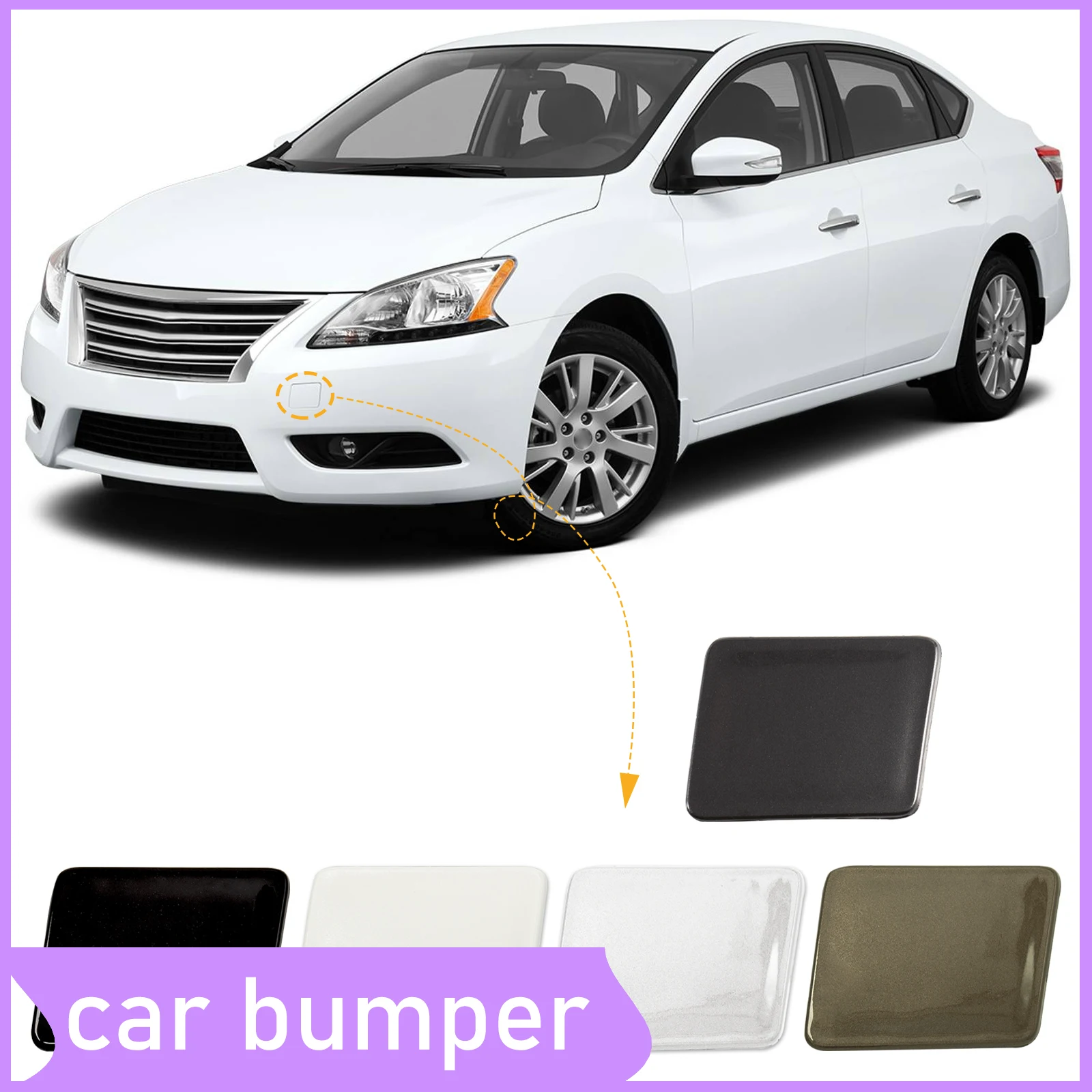 

Front Bumper Tow Hook Cap Towing Eye Cover For Nissan Sentra 2013-2015 622A03SH0A 622A0-3SH0A Car Accessories