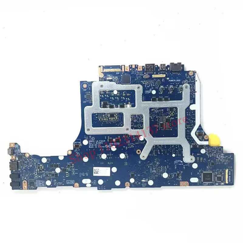 For DELL 15 R4 17 R5 CN-0D3R1D 0D3R1D D3R1D With SR3YY I7-8750H CPU LA-F551P Laptop Motherboard N17E-G2-A1 GTX1070 100%Tested OK