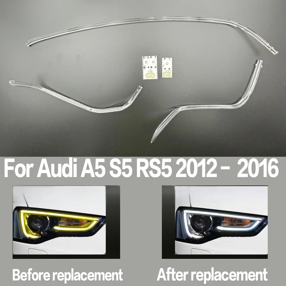 

For Audi A5 S5 RS5 2012 2013 2014 2015 2016 DRL Daytime Running Light Light Guide Daytime Running Light Tube Running Light Strip