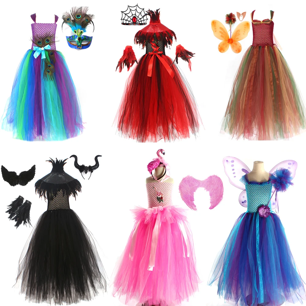 

Fairy Princess Costume Vampire Costume Flamingo Tutu Dress Christmas Dresses Birthday Party Halloween Cosplay Ball Gown