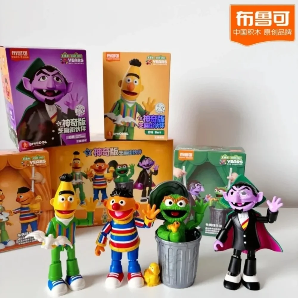 

Hot Blokees Улица Сезам фигурку Elmo Cookie Monster Big Bird Эбби аниме модель куклы детские игрушки подарки
