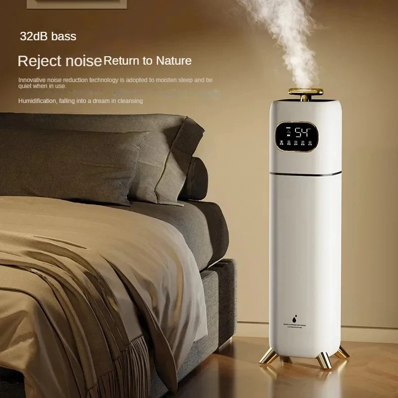 電気床タイプ空気加湿器,容量9l,空気清浄機,ミストジェネレーター,インテリジェントタッチスクリーン,調整可能,アロマテラピー,220v