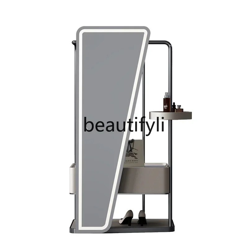 

Full-length mirror special-shaped floor mirror three-dimensional light luxury creative fitting mirror