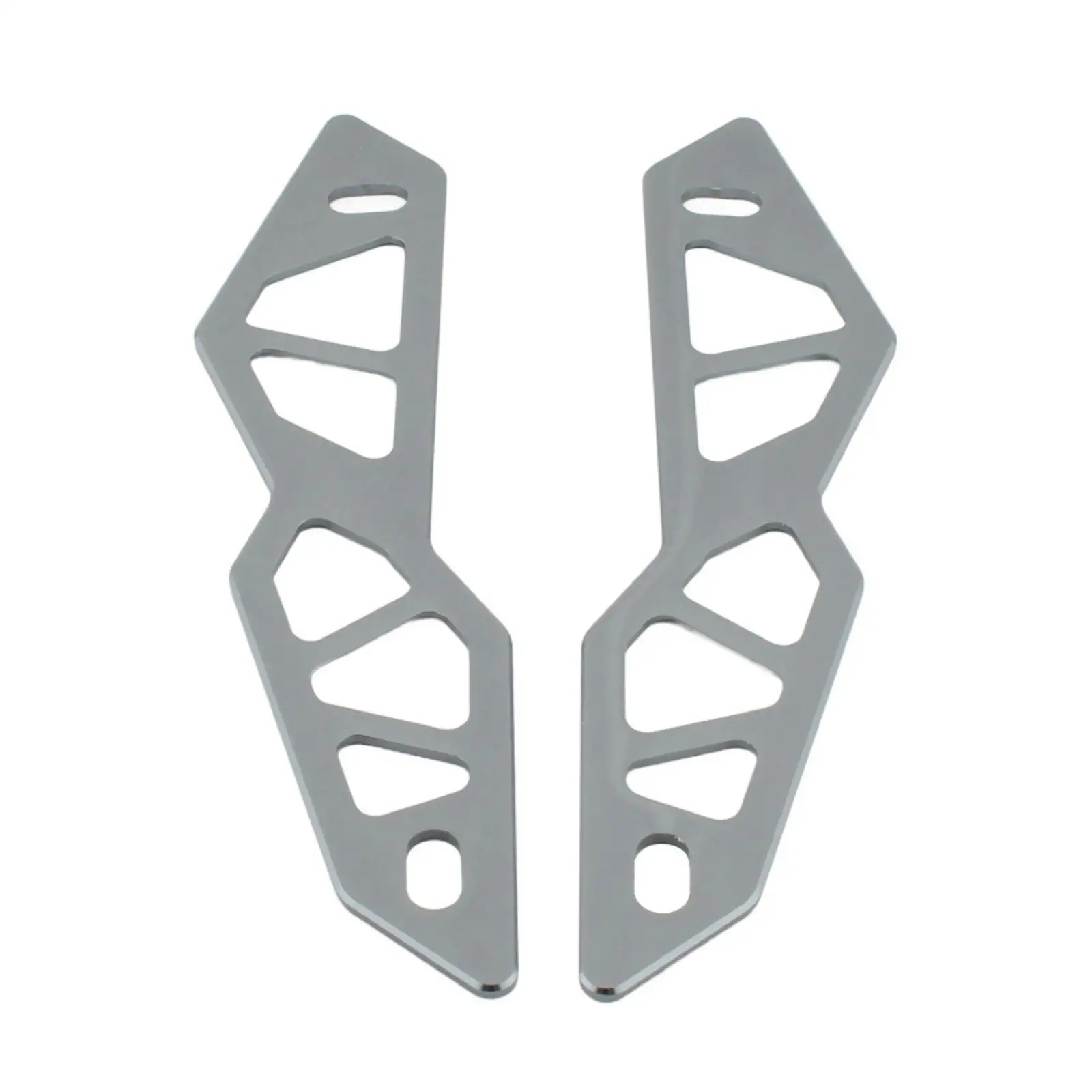 Decorative Windshield Bracket Cover | CNC-Machined Aluminum Alloy angled Design, Front Bracket Cover