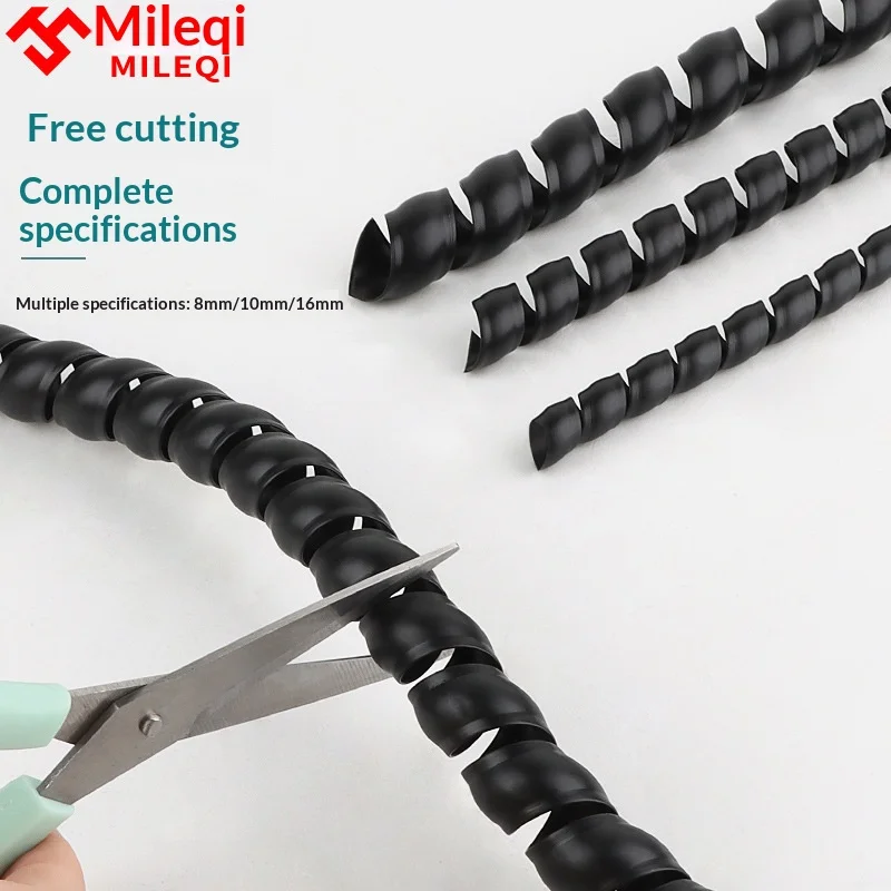 Anti‑Chew Spiral Cable Protector Sleeve Pet Cat Dog Mouse Proof Wire Cord Organizer Cover for Data Network Charging Cables