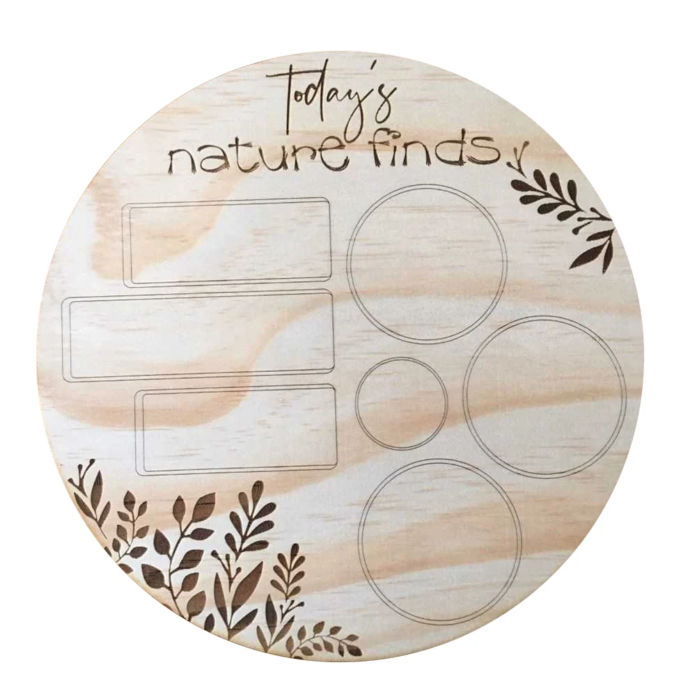 Brand New Wooden Flower Stand Frame Plate 14.8*19.8cm Explore Nature Hand-eye Coordination Logical Thinking Training