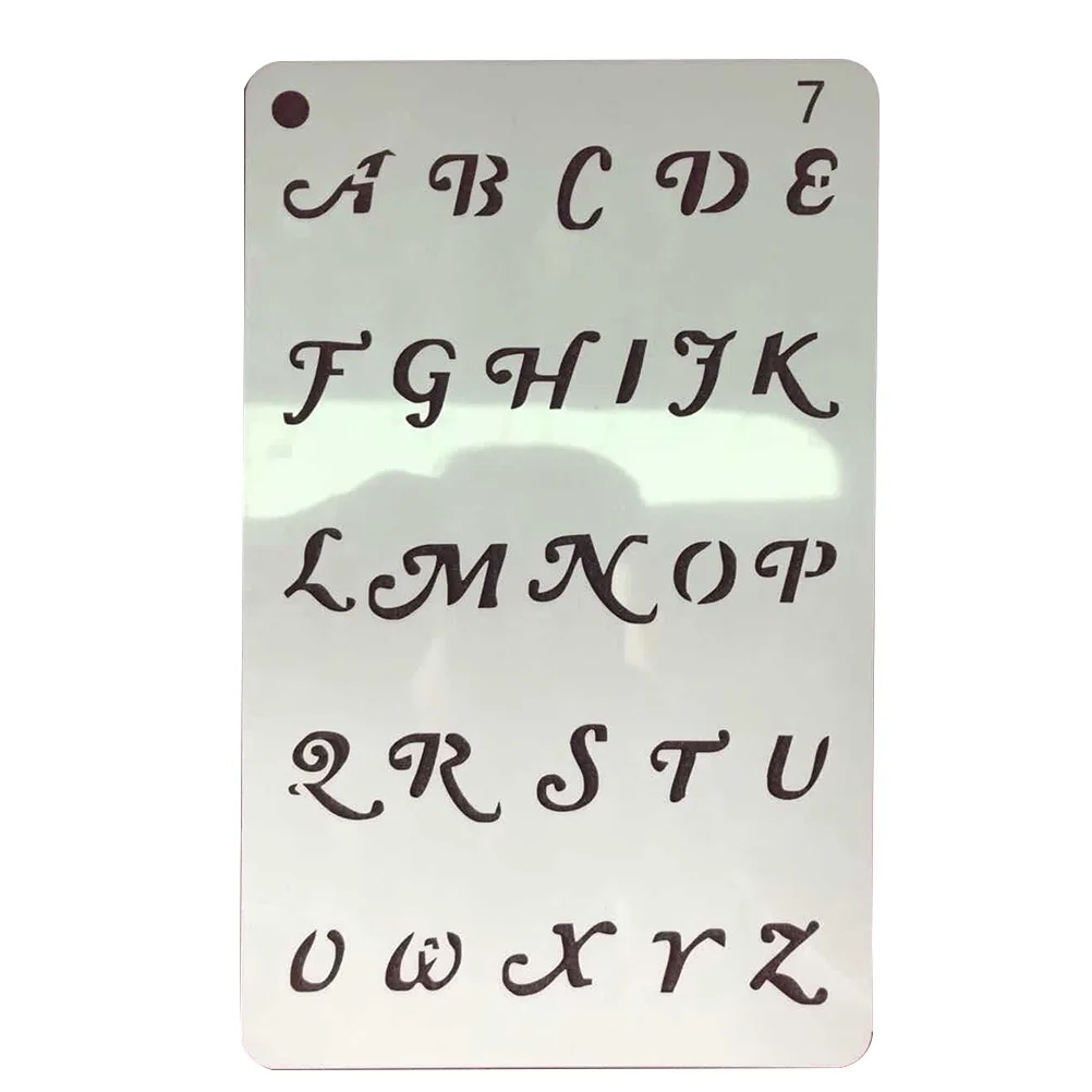 

12Pcs Alphabet Number Templates Reusable Drawing Stencils for Kids Painting DIY Craft Projects School Learning Tools